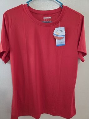 Red Basic Crew Neck T-Shirt